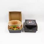 Food Grade Hamburger Box Eco-Friendly and Customized with CMYK 4 Color Offest Printing for sale