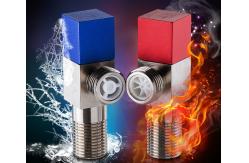 China Anti Back Toilet Basin Faucet Hot Cold Water Triangular Valve supplier