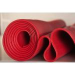 Red Solid Platinum Cured Silicone Sheet Textured Finish For Food Processing Industries for sale