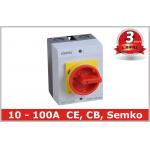 IP65 32A Three Pole Isolator Switch / Industrial Rotary On Off Switch for sale