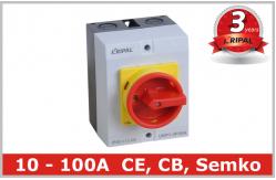 China IP65 32A Three Pole Isolator Switch / Industrial Rotary On Off Switch supplier