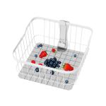 Convenient Metal Storage Rotating Storage Trolley with 3 Tiers and Wheels