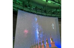 China Indoor Transparent Curved Video Wall Displays Sliding supplier