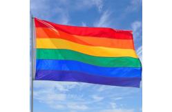 China 3X5 RAINBOW Double Sided FT POLYESTER FLAG GAY PRIDE supplier