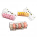 0.3mm PET Glossy Lamination 6 Pack Macaron Box With Bee Printing for sale
