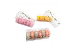 China 0.3mm PET Glossy Lamination 6 Pack Macaron Box With Bee Printing supplier