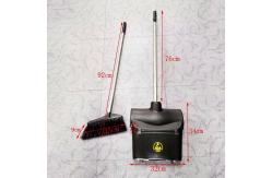 China Cleanroom Industrial Antistatic Plastic Brush Broom Foldable Dustpan ESD Broom Dustpan Set supplier