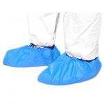 Waterproof Blue Disposable Shoe Covers Convenient With Diamond Embossed for sale