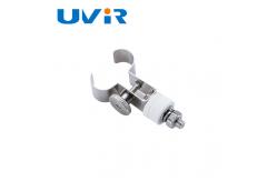 China 15x33mm Infrared Bulb Holder  Ceramic Silver For Short Wave Twin Lamp supplier