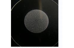 China Machining Quartz Glass Glass Plate Round Shape Laser Drilling supplier