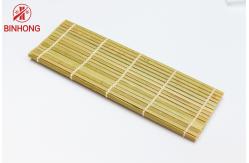 China Easy Use Natural Bamboo 21cm*24cm Sushi Rolling Mat supplier
