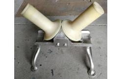 China One Way Wire Pulling Rollers / V Shaped Cable Pulling Rollers 10kN Rated Load supplier