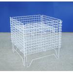 Supermarket 	Industrial Wire Container Detachable Wire Mesh Stillage for sale