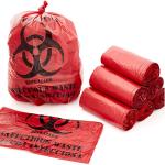 Red 19*23in Autoclavable Biohazard Trash Bag Biodegradable for sale