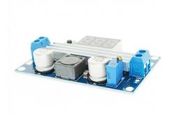 China 100W DC - DC Step Up Boost Converter Module Heat Sink And LED Voltmeter supplier