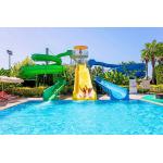 Water Park Games Water Entertainment Kids Play Equipment Fiberglass Slide Set for sale