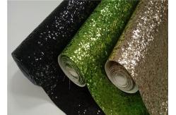 China Living Room 50m Multi Color Glitter Fabric With Flocking Cloth Backing supplier