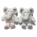 Factory Wholesale Can Customize Small Elephant Plush Toys With Rattle Paper for sale
