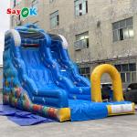 Commercial Inflatable Water Slide Outdoor Games Big Inflatable Slide With Detachable Water Slide For Kids for sale