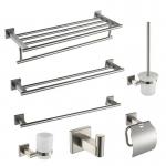 OEM/ODM 7 Pieces Bathroom Hardware Sets 3 Towel Bar Toilet Paper Holder for sale