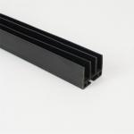                    Flexible Wide PVC Profile for Industrial Settings Black              for sale