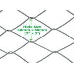 2 Inch Metal Chain Link Fence 50mm Diamond Hole Cyclone Wire Roll for sale