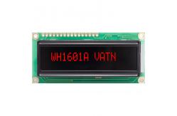 China 16*1 Character Monochrome SPI Interface Wide Temperature VATN LCD Module supplier
