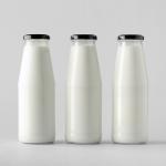 200Ml 250Ml 500Ml Transparent Clear Iced Drinks Milk Glass Bottles With Lid