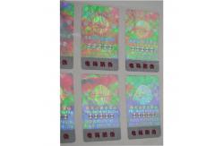 China Matte Lamination Tamper Evident Security Labels , Transparent Holographic Stickers supplier