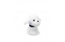 China ODM 25cm White Dog Plush Toy For Children Comfort supplier