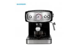 China 1.25L Removable Battery Powered Coffee Machine Pressure Gauge Milk Frother Steamer Machine supplier