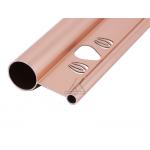 Luxury Rose Curtain Rod Extrusted Anodized Aluminum Profile For Decoration for sale