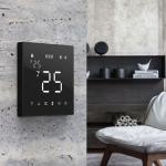 12V Home Smart Thermostat Black Color Modbus RS485 Protocol for sale