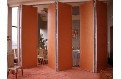 China Easy Install Aluminum Frame Movable Wooden Partition Wall For Restaurant supplier