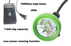 China MSHA 7.8Ah Rechargeable Mining Cap Lamp 10000lux Led Hunting Cap Lights supplier