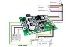 China 500W 3 Phase Brushless DC Motor Controller Driver With Over - Current Protection supplier