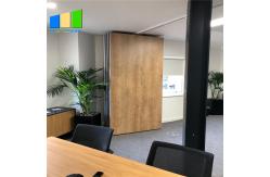China Office Wood Movable Partition Wall Panel Folding Partition Walls For Conference Room supplier