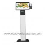 21.5 Inch Floor Standing Self Ordering Kiosk With NFC Reader for sale