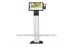 China 21.5 Inch Floor Standing Self Ordering Kiosk With NFC Reader supplier