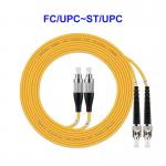 OEM ODM 2 Core Fiber Optic Pigtail Cables Single Mode FC UPC To ST UPC for sale