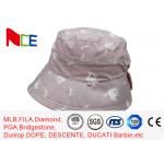 Customized Printing Pink Sun Block Sunshade Adult Female Bucket Hat for sale