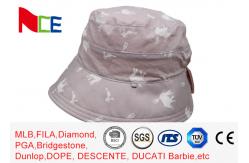 China Customized Printing Pink Sun Block Sunshade Adult Female Bucket Hat supplier