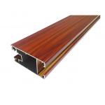 Aluminium 6063 T6/T5 Wood Grain Finish Extruded Aluminum Profiles For Building Material for sale