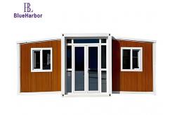 China Double Wing Expandable Prefab House Prefabricated Foldable supplier