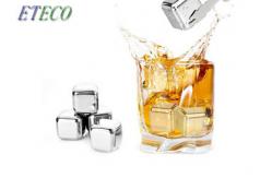 China Silver Stainless Steel Ice Cubes Safe Buffer Polished Long Use Time No Rust supplier