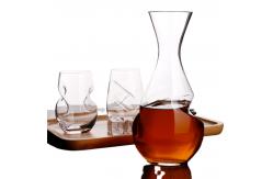 China High Purity Borosilicate Glass Decanter , Mouth Blown Single Glass Decanter supplier