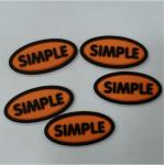 Eco Friendly 3D Badge PVC Silicone Rubber Labels Heat Transfer Customized