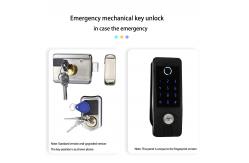 China Bluetooth Electronic Keyless Rim IP65 Outdoor Gate Automatic Front Door Locks supplier