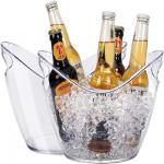 Plastic Oval Storage Party Beverage 5 Liter Ice Buckets For Beer Bottle for sale