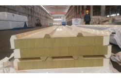 China Warehouse Fabhouse Rockwool Sandwich Panel 50mm Cold Room Panel With Polyurethane supplier